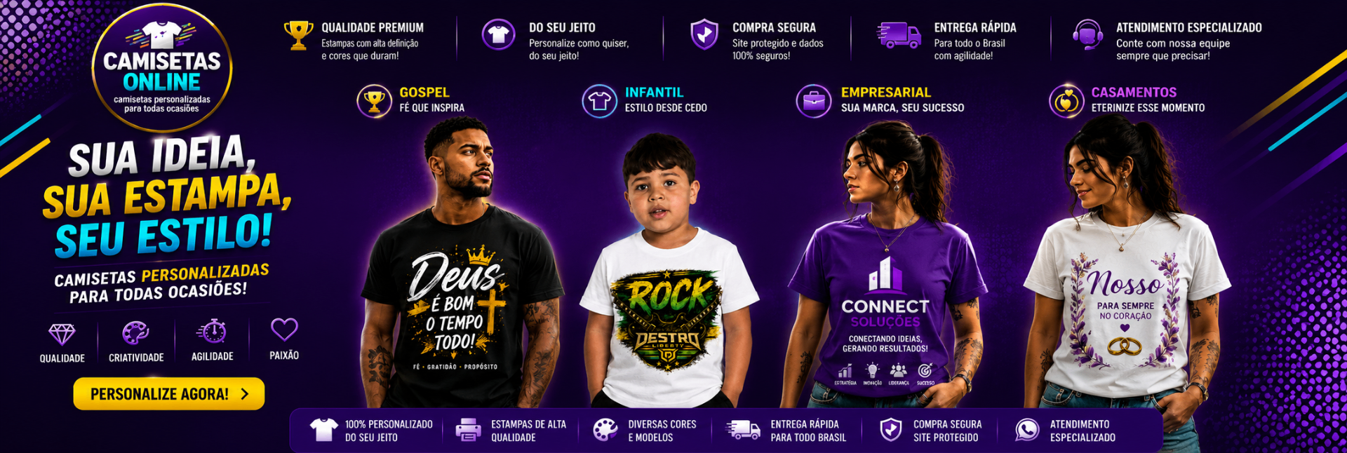 SUA IDEIA, SUA ESTAMPA, SEU ESTILO