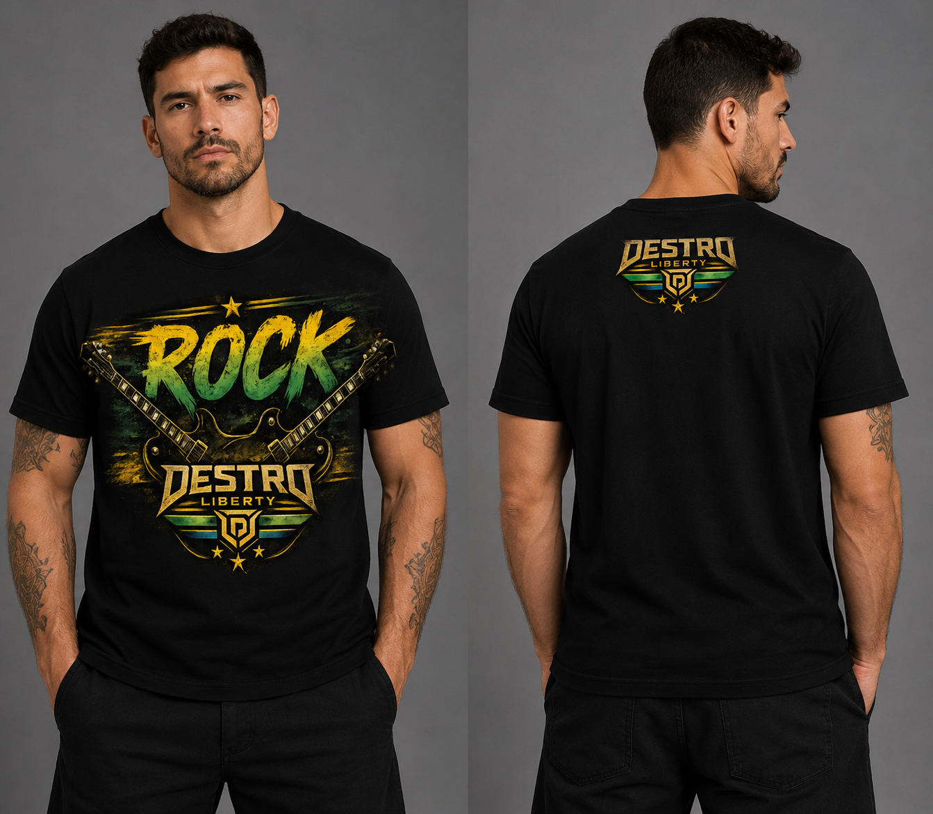 Rock Destro Liberty — Básica Preta